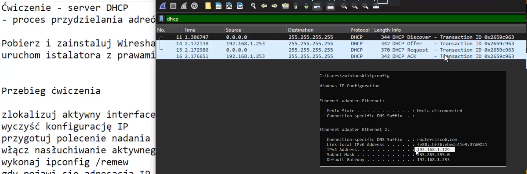 Wireshark DHCP